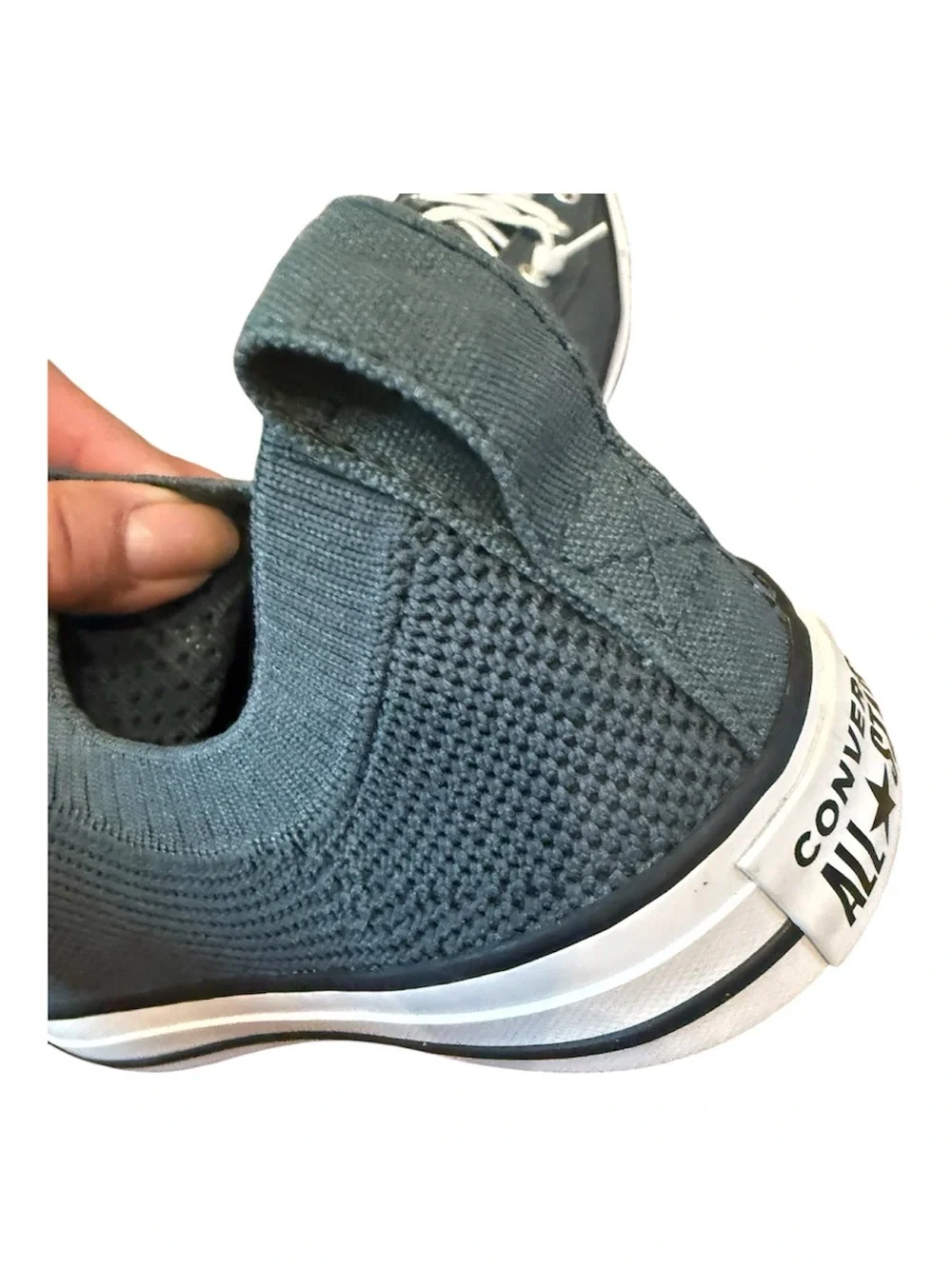 Converse All Star shoreline Slip-On Knit Sneakers in muted green nwot - Picture 2 of 8